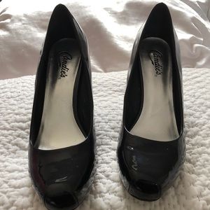 Patent leather heels